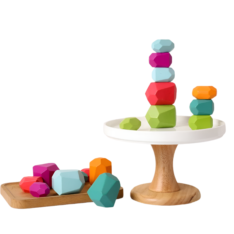 Wooden Colorful Stones